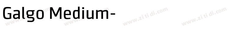 Galgo Medium字体转换